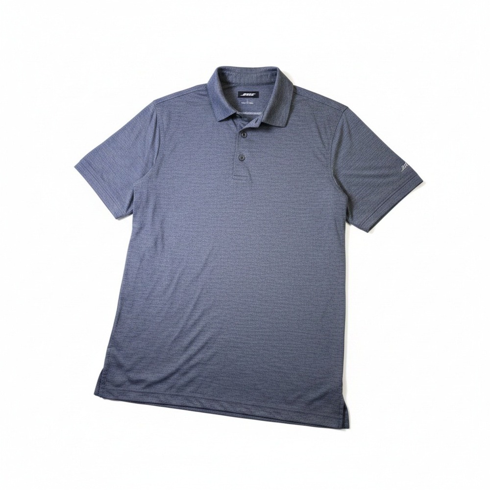 Peter Millar Featherweight Polo Mens XL Blue Heather Space Dye Golf Shirt Bridge